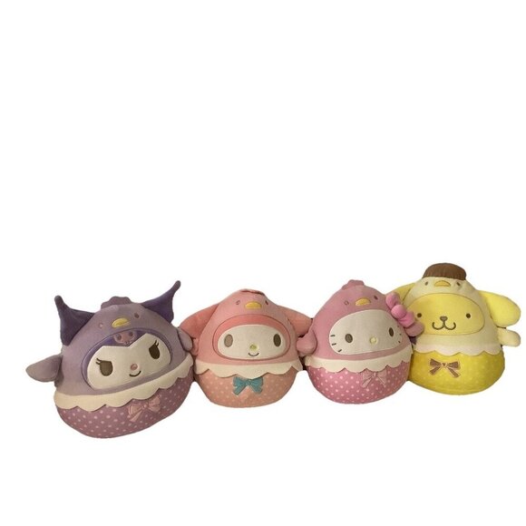 Squishmallow Hello Kitty & Friends Trio Melody, Pompompurin, Kuromi, Hello Kitty - Picture 2 of 6